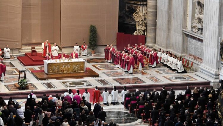 Missa pelos cardeais e bispos falecidos, Basílica Vaticana