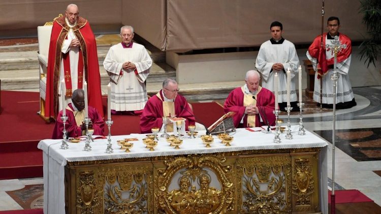 Missa pelos cardeais e bispos falecidos, Basílica de São Pedro