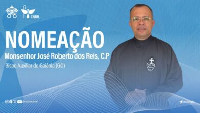 Foto de Monsenhor José Roberto dos Reis nomeado pelo Papa bispo auxiliar de Goiânia